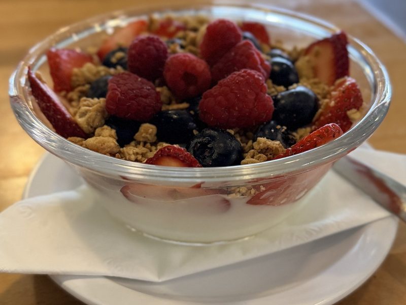 Very Berry Yogurt Parfait as served at Sunview Cafe Anna